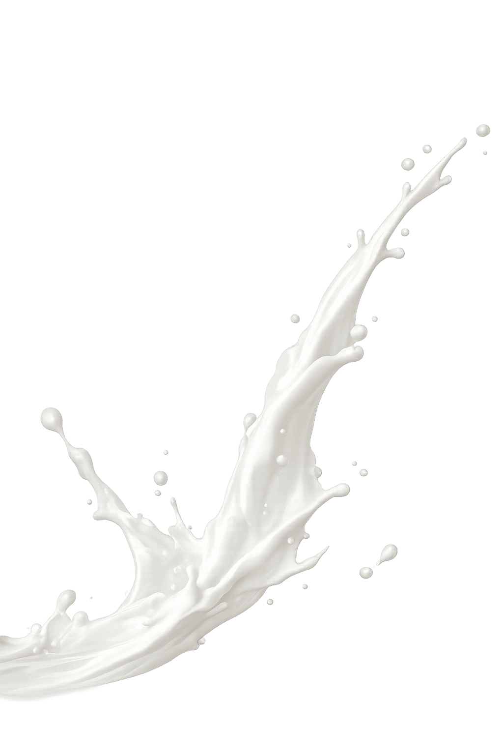 Milk splash decoration