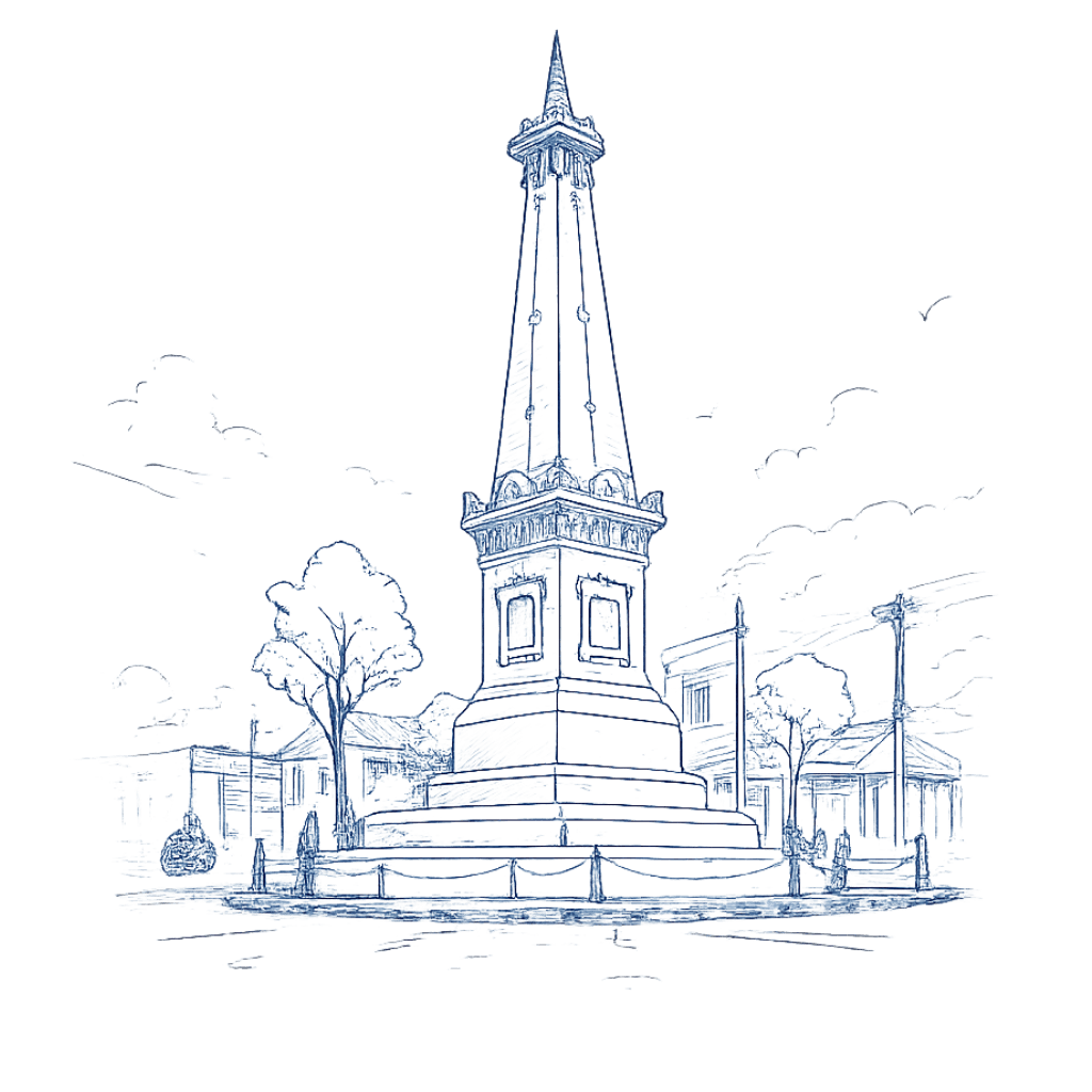 Ilustrasi Tugu Yogyakarta